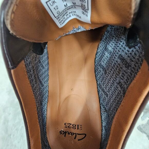 Clarks Chilver Walk Leather Dress Oxfords with Gore-Tex Brown Size 13 - Picture 6 of 10